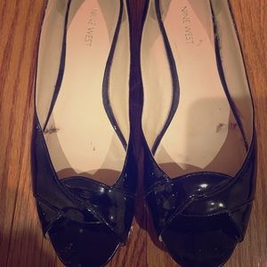 Nine West open toe flats